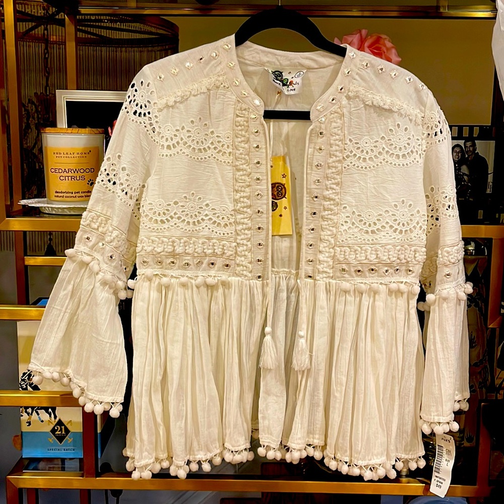 Handicraft unique top cover boho style new with a tag